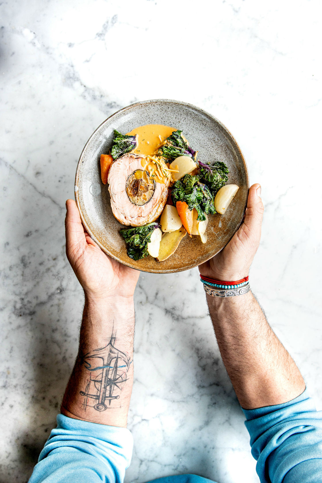 Boned and Rolled Organic Irish Salmon with Persian Stuffing - Image 3