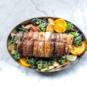 Boned and Rolled Organic Irish Salmon with Persian Stuffing