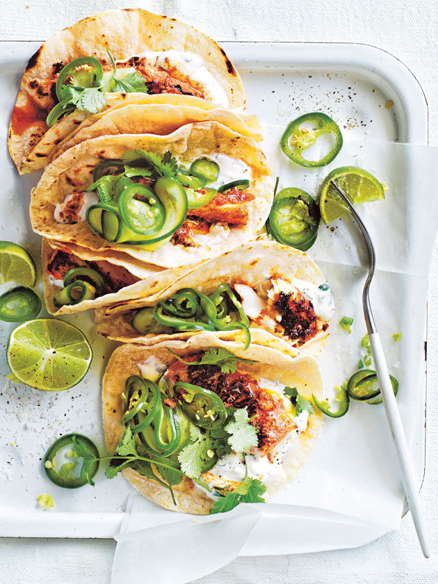 Grilled Lime & Coriander Fish Tacos with Jalapeño salsa (11th November )